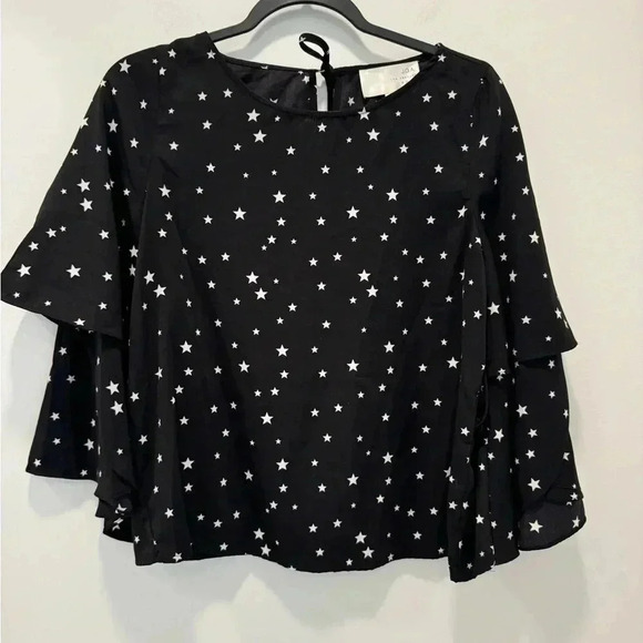 J.O.A‎ Los Angeles Stars Ruffle Blouse size s - Picture 3 of 11